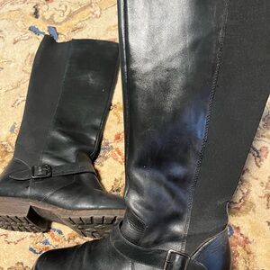 Kenneth Cole tall black riding style boots
